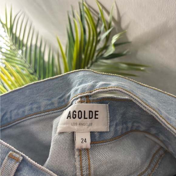 Agolde Broken Waistband Denim Shorts Size 24 NWOT - Picture 6 of 7